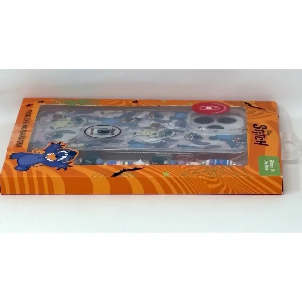 Disney Stitch Halloween Skinnydip iPhone 16 Pro Max Hard Case Beaded Strap NIP